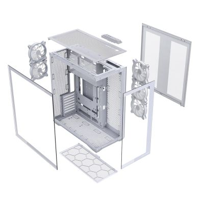 4. MODECOM OBUDOWA VOLCANO SPACE XL ARGB FULL TOWER 5F BIAŁA