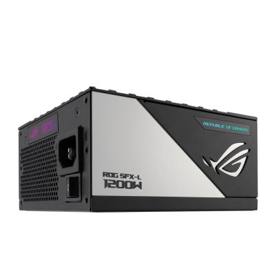 23. ASUS ROG -LOKI-1200T-SFX-L-GAMING moduł zasilaczy 1200 W 20+4 pin ATX Czarny, Srebrny