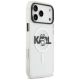 4. Etui Karl Lagerfeld IML Choupette Sketch Logo MagSafe na iPhone 17 Pro - przezroczyste