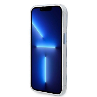 5. Etui Guess Metal Outline Magsafe na iPhone 14 Pro Max - niebieskie