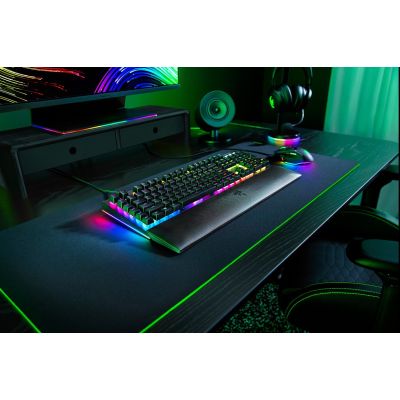 5. Klawiatura Razer BlackWidow V4 - Podświetlenie - USB-C - QWERTZ - Niemiecki - Przełącznik kluczykowy: Razer Green