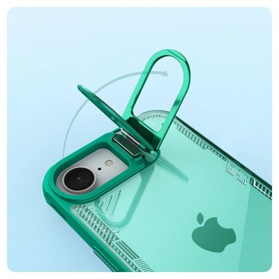 12. Etui Nillkin Iceblade Prop z podstawką na iPhone 16e / 17e - zielone
