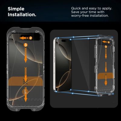 5. Szkło prywatyzujące Tech-Protect Quick Set Spy+ 2-pack na iPhone 16 Pro