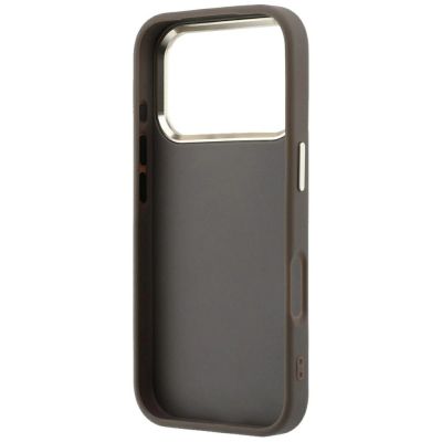 7. Etui Guess 4G & Big Strass Logo na iPhone 17 Pro Max / 18 Pro Max - brązowe