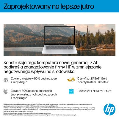 8. HP OmniBook 7 17-dc0219nw Ultra 5 226V 17.3"FHD Touch IPS 400nits Glare 16GB LPDDR5X SSD1TB Arc 130V Cam 5MP+IR 83Wh Win11 Ice Silver 2Y