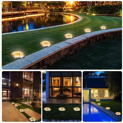 43. LAMPA SOLARNA 8 LED SMD DO WBICIA W PODŁOŻE KPL.4SZT