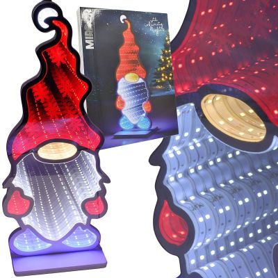 6. DEKORACJA LUSTRZANA Z DIODAMI LED EFEKT INFINITY MIRROR KRASNAL