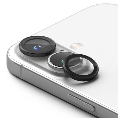 3. Ochronne nakładki Ringke Camera Frame Protector 2-pack na iPhone 16 / 16 Plus - czarny