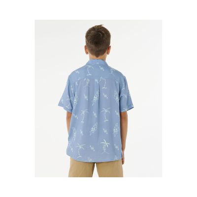 2. Koszula chłopięca RIP CURL Eternal Shred Ss Shirt-Boy niebieska