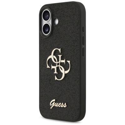2. Etui Guess Fixed Glitter Big 4G na iPhone 17 - czarne