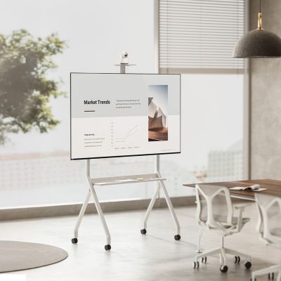 8. MACLEAN STAND / WÓZEK DO TV, PÓŁKA NA KAMERĘ, NA KÓŁKACH, 55-100", MAX. OBCIĄŻENIE 120KG/10KG PÓŁKA, MAX. VESA 900X600 MC-114