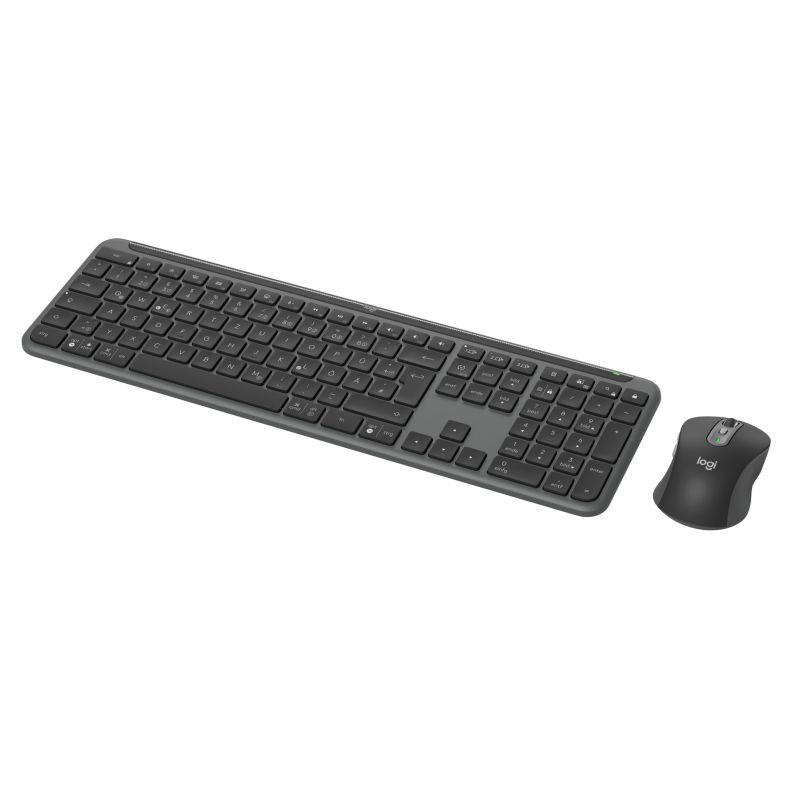 2. Logitech MK950 Signature for Business klawiatura Dołączona myszka Biuro RF Wireless + Bluetooth QWERTZ Niemiecki Grafitowy