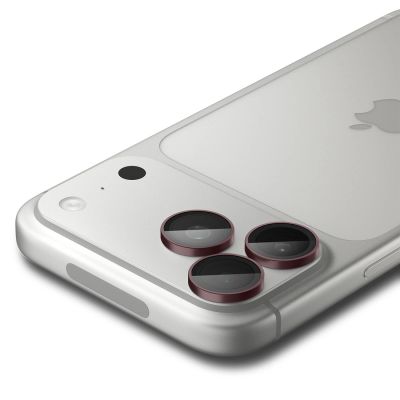 2. Szkło hartowane na aparat Spigen Optik Pro GLAS.TR EZ FIT 2-Pack na iPhone 18 Pro / 18 Pro Max - dark cherry