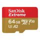 2. Karta pamięci MicroSDXC SanDisk EXTREME 64GB 170/80 MB/s A2 C10 V30 UHS-I U3