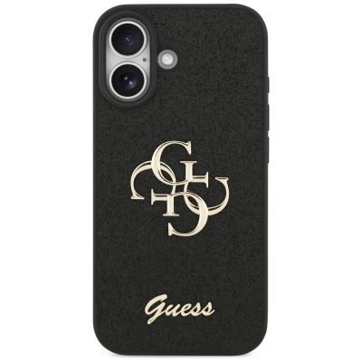 3. Etui Guess Fixed Glitter Big 4G na iPhone 17 - czarne