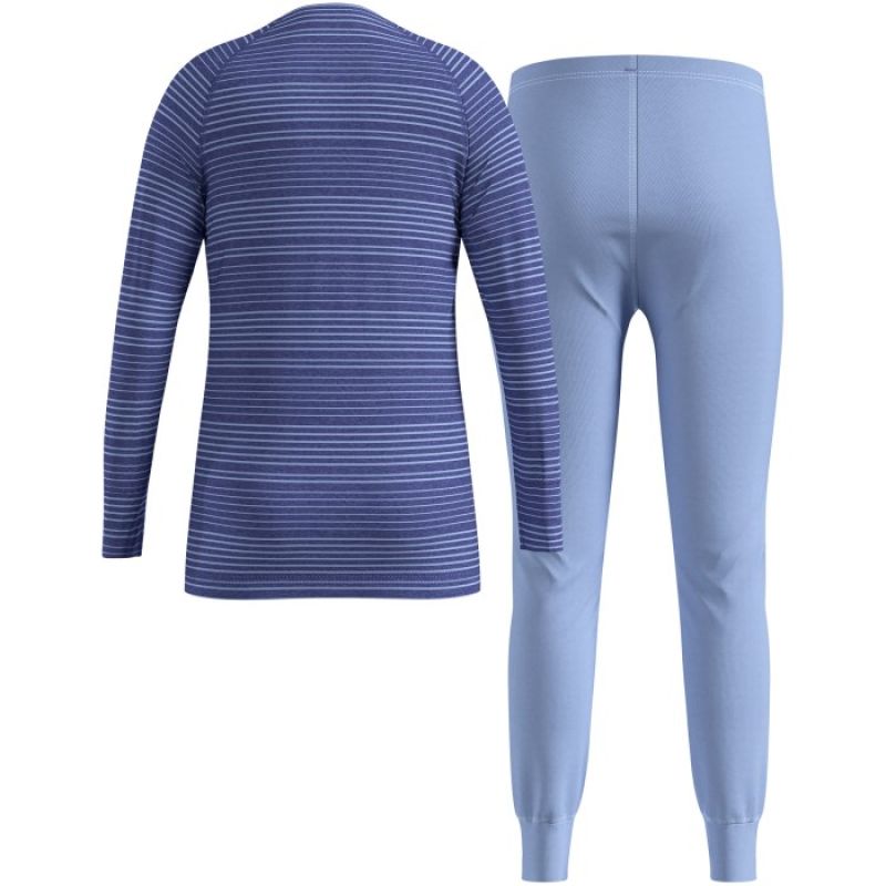 2. Bielizna termoaktywna - zestaw Odlo Set long ACTIVE WARM SET roz. 92cm Niebieska