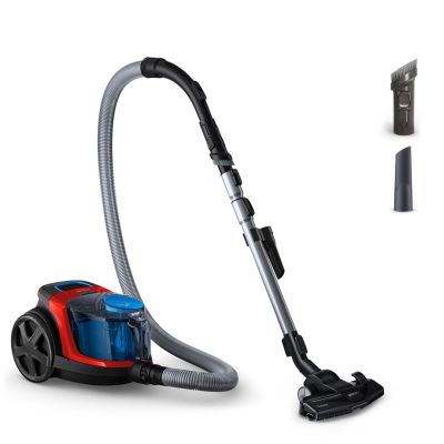 5. Odkurzacz bezworkowy Philips FC9330/09 (650W; kolor czarny, kolor czerwony)