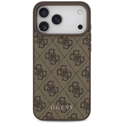 3. Etui Guess 4G Classic na iPhone 17 Pro Max / 18 Pro Max - brązowe
