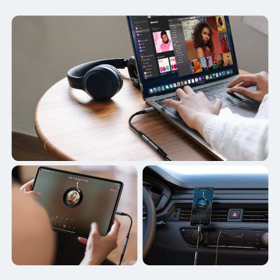 12. Adapter DAC Joyroom SY-C01 USB-C do mini jack 3.5 mm - czarny
