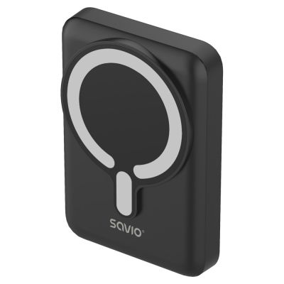3. SAVIO POWERBANK 10000 MAH MAGNETYCZNY CZARNY BA-12