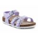 6. Sandały Birkenstock Kumba Shiny Lizard Jr 1026907