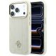 9. Etui Guess Stripe Peony 4G Logo MagSafe na iPhone 18 Pro Max / 17 Pro Max - beżowe