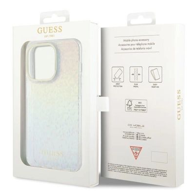 8. Etui Guess IML Faceted Mirror Disco Iridescent na iPhone 14 Pro Max - wielokolorowe