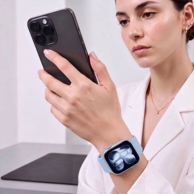 7. Pasek Tech-Protect Silicone na Apple Watch 40 / 41 / 42 mm - niebieski