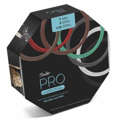 2. 3Doodler PRO-FILLS materiały drukarskie 3D Miedź, Kwas polimlekowy (PLA), Polikwas mlekowy z włóknem węglowym (PLA-CF), Włókno drzewne Miedź, Zielony, Szary, Biały, Drewno, Czerwony, Brąz