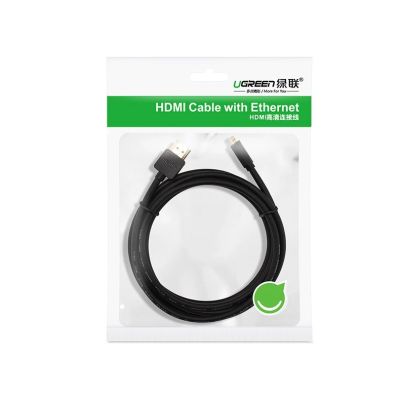 14. Ugreen kabel przewód HDMI - micro HDMI 19 pin 2.0v 4K 60Hz 30AWG 1,5m czarny (30102)