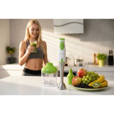 5. Blender ręczny Esperanza Crema EKM003G (450W; kolor zielony)