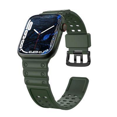 Pasek Strap Triple Protection do Apple Watch 38 / 40 / 41 mm opaska bransoleta - zielony
