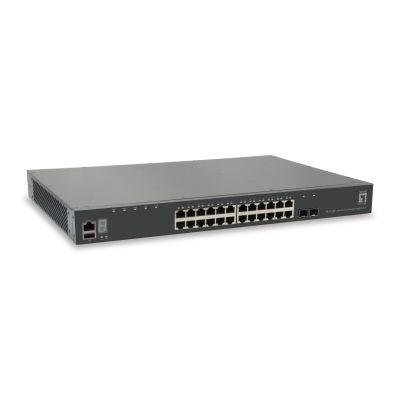 4. LevelOne GTL-2881 przełącznik sieciowy Zarządzany L3 Gigabit Ethernet (10/100/1000) Szary