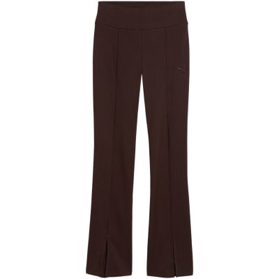 2. Legginsy damskie Puma Rib Flared brązowe 694028 33