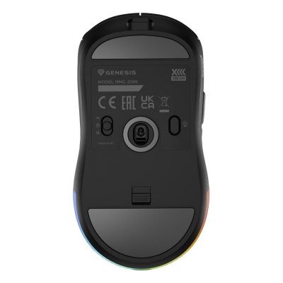 13. GENESIS Zircon XIII myszka Gaming Oburęczny RF Wireless + USB Type-C Optyczny 26000 DPI