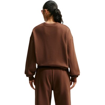 2. Bluza damska Nike Studio Fleece brązowa IM8082 259