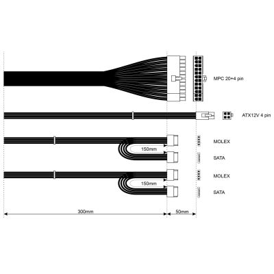 5. Akyga AK-S1-300 moduł zasilaczy 300 W 20+4 pin ATX SFX Srebrny