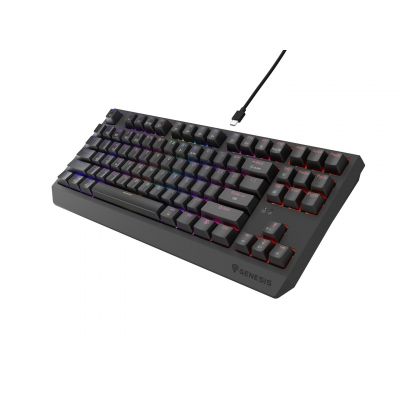 6. GENESIS Thor 230 TKL klawiatura Gaming USB + RF Wireless + Bluetooth QWERTY Szary