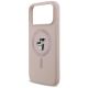6. Etui Karl Lagerfeld Silicone Karl&Choupette Ring MagSafe do iPhone 17 Pro Max - różowe