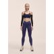 4. Legginsy damskie z wysoką talią Casall Overlap High Waist Tights fioletowy
