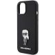 6. Etui Karl Lagerfeld Silicone Ikonik Metal Pin na iPhone 15 - czarne