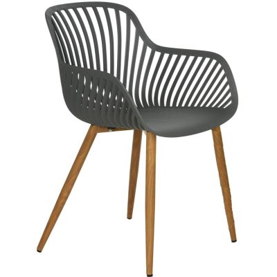 9. ZESTAW MEBLI BALKONOWYCH STÓŁ I 2 KRZESŁA SZARY