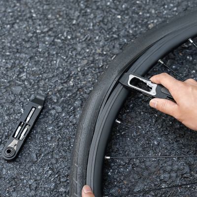 11. Zestaw kluczy Wozinsky WZK-L2 14w1 narzędzia rowerowe multitool imbusy łyżki do opon - czarny