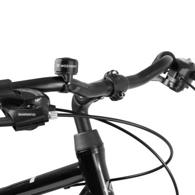 3. Dzwonek rowerowy Wozinsky WDR-B1 na rower i hulajnogę mechaniczny aluminiowy - czarny