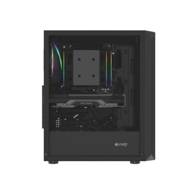 25. FURY OBUDOWA KOMPUTEROWA FURY SHOBO RGB MIDI TOWER Z OKNEM CZARNA