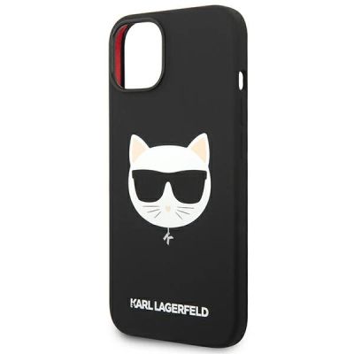6. Etui Karl Lagerfeld Silicone Choupette Head MagSafe na iPhone 14 Plus - czarne