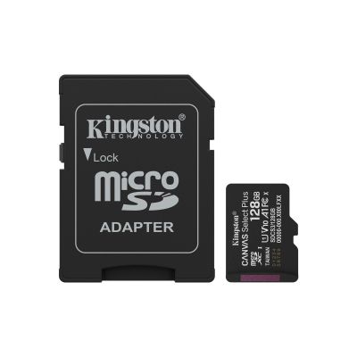 KINGSTON microSDXC 128GB Canvas Select Plus 3 + ADP