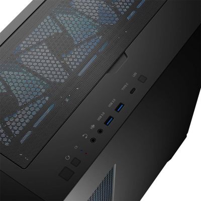 16. MODECOM OBUDOWA HORIZON ARGB FLOW MIDI USB TYPE -C CZARNA