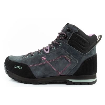 2. CMP Alcor buty damskie trekkingowe skóra trwałe wodoodporne za kostkę szare