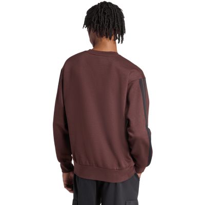 9. Bluza męska adidas Essentials 3-Stripes Fleece brązowa JX0742